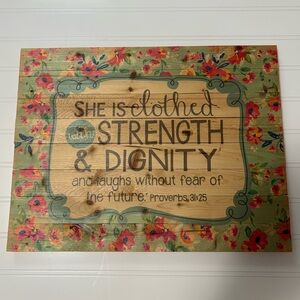 Wooden Bible Verse Sign